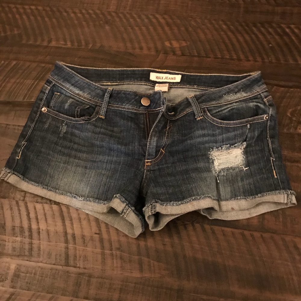 Boutique distressed shorts